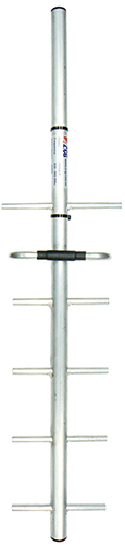 6 element round boom 4G cellular Yagi antenna, aluminium, 825-890 MHz, 50W, N-type female, 200mm cable, 9 dBd – 800mm
